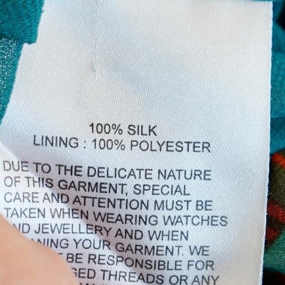 Karen Millen V Neck Sleeveless Floral Dress Multicolor Womens Size 8 - Picture 9 of 10